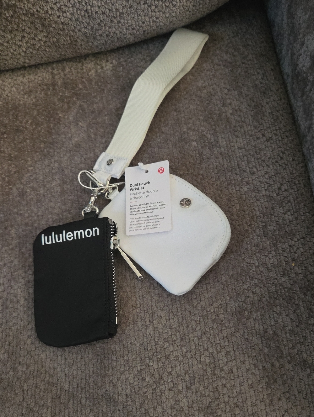 lululemon athletica Dual Pouch Wristlet - Black & White